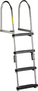 Garelick - EEz-In Premium 4 Step Folding Pontoon Transom Boarding Ladder - 12380