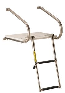 Garelick - EEz-In Swim Platform With 2 Step Telescoping Ladder For Boats With I/O Motors - 19547