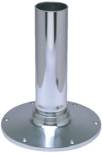 Garelick - EEz-in Fixed Height 2.875" Seat Base, Smooth Stanchion, Satin Anodized Finish - 75415