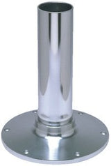 Garelick - EEz-in Fixed Height 2.875" Seat Base, Smooth Stanchion, Satin Anodized Finish - 75430