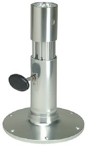 Garelick - EEz-in Adjustable Height Standard Friction Lock 2.875" Seat Base, Smooth Stanchion, Satin Anodized Finish - 75436