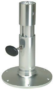 Garelick - EEz-in Adjustable Height Standard Friction Lock 2.875" Seat Base, Smooth Stanchion, Satin Anodized Finish - 75437