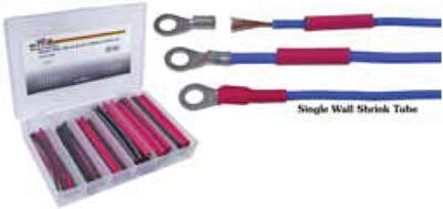 Helm Products, Inc - SHRINK TUBE KIT,RED & BLACK HEAT SHRINK TUBE KIT - 0003SRB