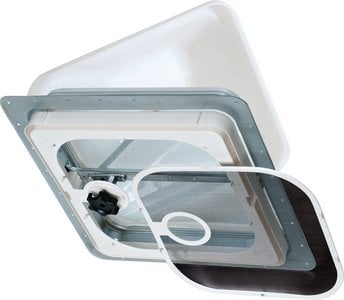 Ventline - VENTLINE W/COACH WHITE GARNISH,COMPLETE NON-POWERED VENTADOMES RADIUS CORNER - V2092SP28