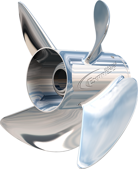 Turning Point - Express Mach4 Stainless Steel Propeller - Left Hand - 4-Blade - 13.25" X 17 - 31431740