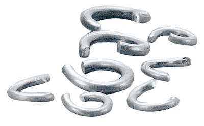 Taylor Made - Stainless Steel Clinching Rings - Fits 3/8 inch to 1/2 inch Cord - Pack of 50 - 1045