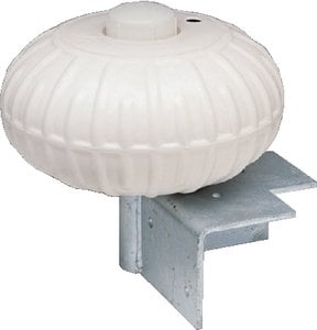 Taylor Made - Dock Pro Inflatable Dock Wheel - Corner Mount - White - 12 inch - 1072