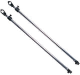 Taylor Made - Adjustable Bimini Support Poles - 28 inch to 48 inch with 7/8" Jaw Slides and Deck Hinge - Sold as Pair- 11995