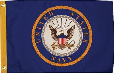 Taylor Made - U.S. Navy Military Flag - 12 inch x 18 inch - 1619