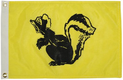 Taylor Made - Glo Skunk Flag - 12 inch x 18 inch - 1718