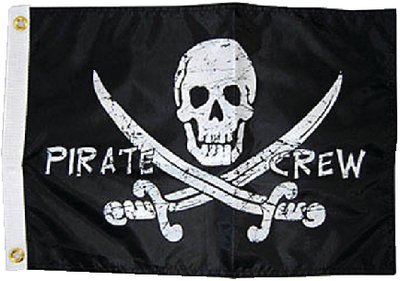 Taylor Made - Pirate Heads Flag - 12" x 18" - Pirate Crew - 1799