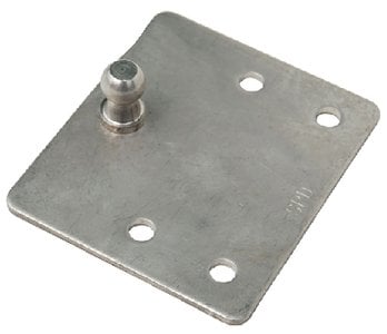 Taylor Made - Stainless Gas Lift Hardware - Flat Mounting Bracket with Ball Stud - Pair - 1886