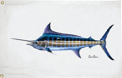 Taylor Made - Carey Chen Offshore Fish Flag - 36" x 60" - Blue Marlin - 1922