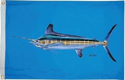 Taylor Made - Carey Chen Offshore Fish Flag - 16" x 24" - White Marlin - 1923