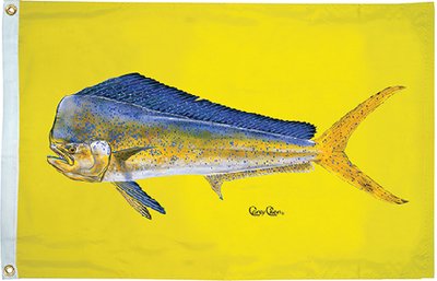 Taylor Made - Carey Chen Offshore Fish Flag - 36" x 60" - Dolphin - 1929