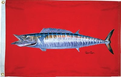 Taylor Made - Carey Chen Offshore Fish Flag - 36" x 60" - Wahoo - 1935