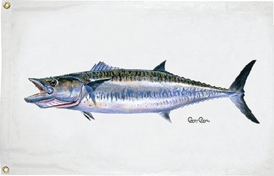 Taylor Made - Carey Chen Offshore Fish Flag - 16" x 24" - King Mackerel - 1939