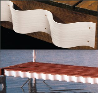 Taylor Made - The "Wave" Dock Gard - Heavy Duty PVC Strip - 5" x 25' - White - 46069