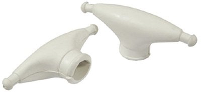 Taylor Made - Rubber Spreader Boots - 7-1/2 inch x 2-7/8 inch - White - Sold in Pairs - 960027