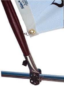 Taylor Made - Stainless Steel Rail Mount Flag Socket Fits 3/4" to 7/8" Poles and Mounts To 7/8" to 1-1/4" Rails - 968