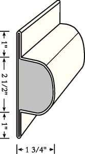 Taylor Made - Perimeter Single Dock & Post Bumper Medium 4-1/2" W x 1-3/4" D x 3' L - DB330