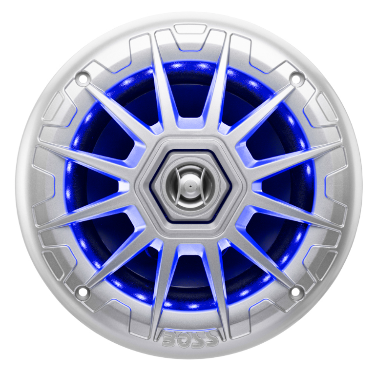 Boss Audio - MRGB65S 6.5" 2-Way Coaxial Marine Speakers with RGB LED Lights - MRGB65S