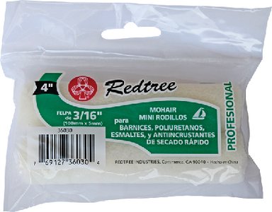 Redtree - 4" Mohair Mini Roller Refill, 2/Pk - 36030