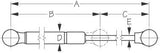 Sea-Dog Line - Gas Filled Lift Spring - 3214861