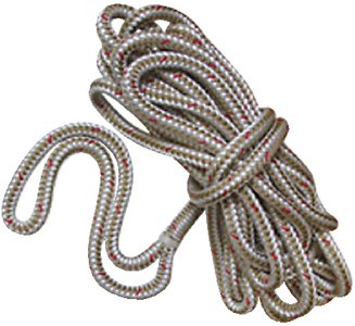 New England Ropes - Double Braided Dockline, 1/2" X 15' White - 50501600015