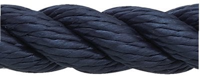 New England Ropes - 3 Strand Nylon Dockline, 1/2 X 15 Navy - 60531600015