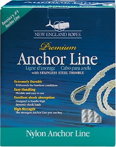 New England Ropes - Anchorline 3/8 X 100 Nylon - 60601200100