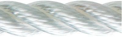 New England Ropes - Premium Nylon 3-Strand Bulk Rope, 5/16" x 600', White - 70501000600