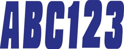 Hardline Products - 3" Boat Lettering Registration Kit - Series 350 - Blue - BLU350EC