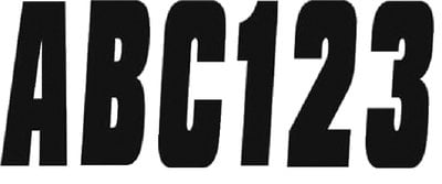 Hardline Products - 3" Boat Lettering Registration Kit for Inflatable's - INFBLK350