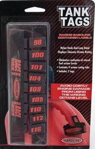 Hardline Products - Tank Tags Octane Fuel Band Labels - RB1