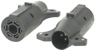 Pollak Corp - 7-Way to 6-Way Connector Adapter - 12719EP