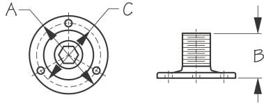 Sea-Dog Line - Fixed Antenna Base - 3295001