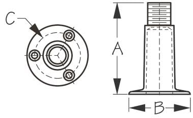 Sea-Dog Line - Fixed Antenna Base - 3295101