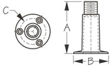 Sea-Dog Line - Fixed Antenna Base - 3295101