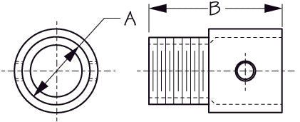 Sea-Dog Line - Tube Mount Antenna Base - 3295201