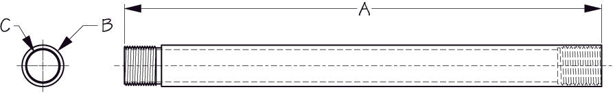 Sea-Dog Line - Antenna Base 12" Extension Machined 304 Stainless Tubing - 3295321