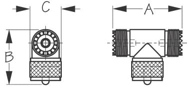 Sea-Dog Line - UHF T CONNECTOR - 3299571