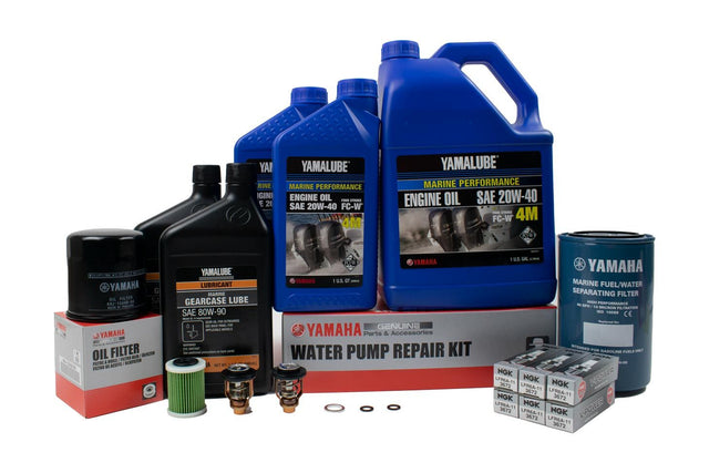 Yamaha F250 3.3L V6 300 Hour Service Maintenance Kit - Yamalube 20W-40 - 2006-Current ( See Models )