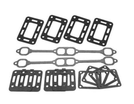 Mercury - Exhaust Manifold Gasket Set - Fits MCM GM V-8 Engines w/End Outlet Exhaust Manifold - 27-33395A2