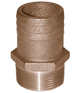 Groco - FF Bronze Full Flow Pipe-To Hose Adapter With NPT Thread - FF2500