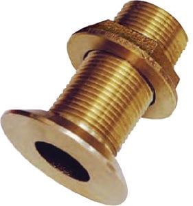 Groco - FTH Bronze Flush Thru-Hull With Nut - FTH1000W