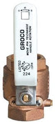 Groco - 3/4" Bronze Full Flow In-Line Ball Valve - IBV750BSPP