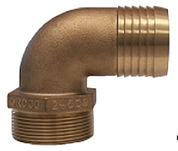 Groco - Pipe-To-Hose Adapter, 90 - PTHC1PD25