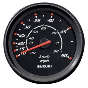 Suzuki - Speedometer - Black - 0-50 MPH - 34100-93J22