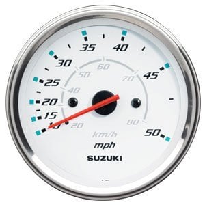 Suzuki - Speedo - 0-50 MPH - White - 34100-93J33